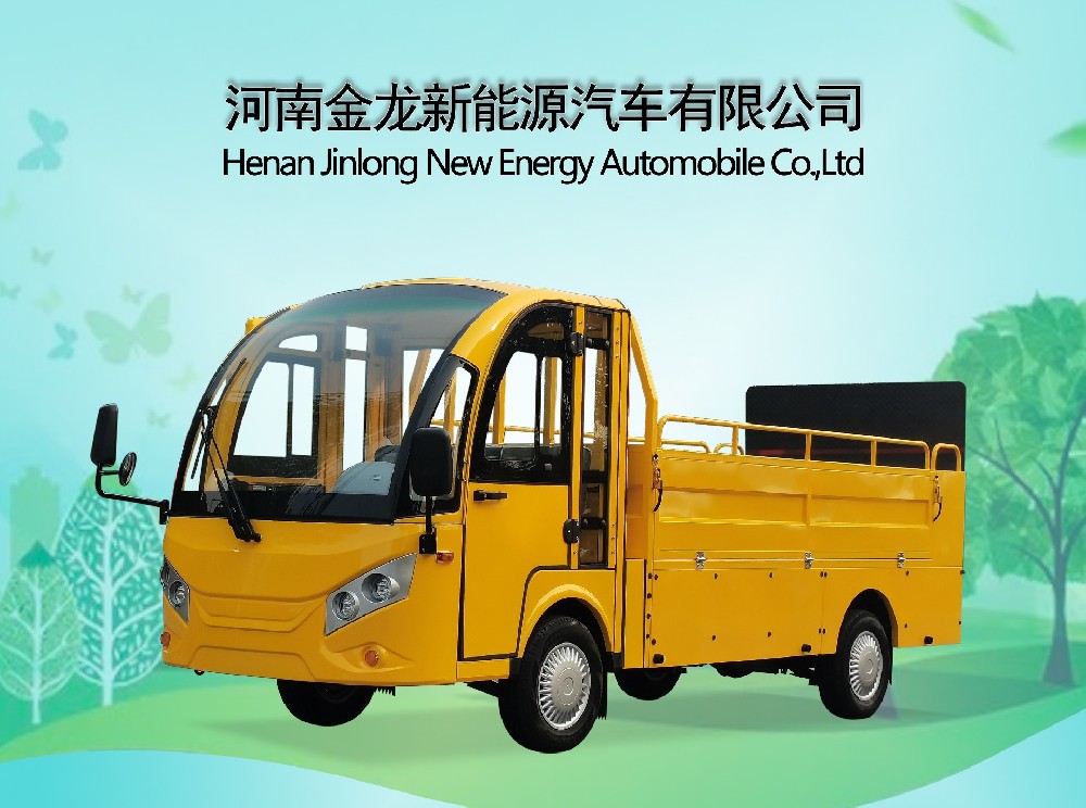 2座封閉帶液壓尾板電動(dòng)貨車(chē)